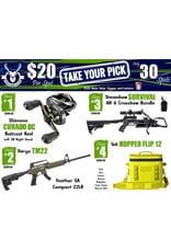 DRAW #1925 - Take Your Pick - Shimano, Derya, Steambow OR Yeti!