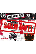DRAW #1920 - Take Your Pick - Shimano, Daiwa, Steambow OR Yeti!