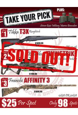 DRAW #1924 - Take Your Pick - Tikka, Excalibur OR Franchi!