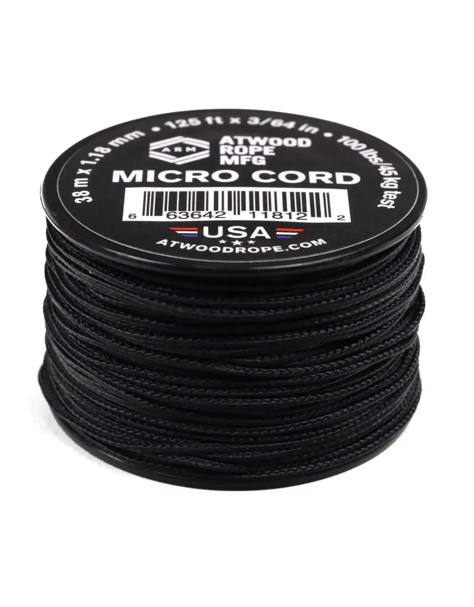 Atwood Rope 1.18MM X 125' Micro Cord Assorted Colors