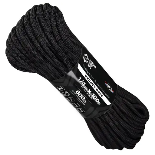Atwood Rope 1/4 x 100 FT. (Black)