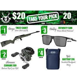DRAW #1931 - Take Your Pick - Derya, Shimano, Oakley OR Yeti!