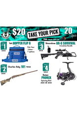 DRAW #1933 - Take Your Pick - Yeti, Charles Daly, Steambow OR Daiwa!