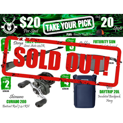 DRAW #1931 - Take Your Pick - Derya, Shimano, Oakley OR Yeti!