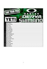 DRAW #1931 - Take Your Pick - Derya, Shimano, Oakley OR Yeti!