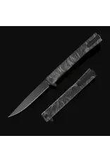 Ocaso Ocaso Knives Engraved Titanium Solstice - Topo + Black Blade