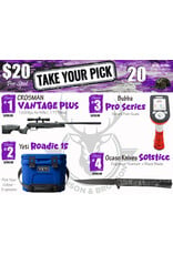 DRAW #1934 - Take Your Pick - Crosman, Yeti, Bubba OR Ocaso!