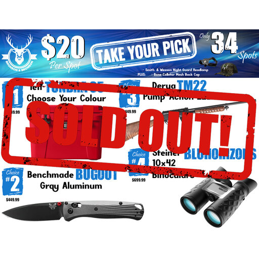 DRAW #1929 - Take Your Pick - Yeti, Benchmade, Derya OR Steiner!