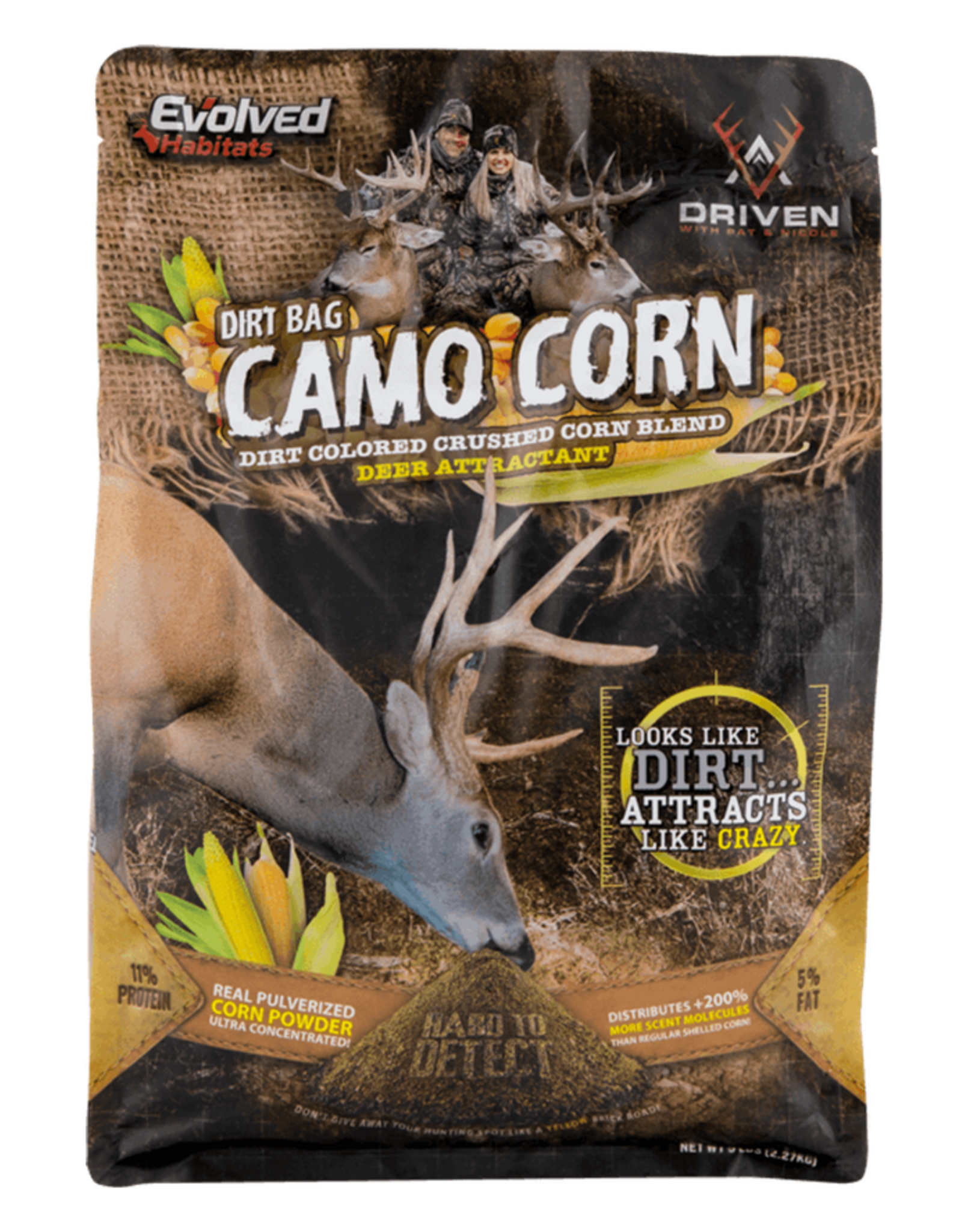 EVOLVED HABITAT Evolved Habitats Dirt Bag Camo Corn Deer Attractant - 5 LB.