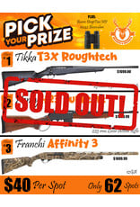 DRAW #1928 - Pick Your Prize - Tikka, Henry OR Franchi!