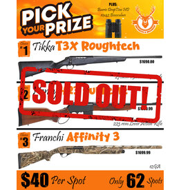 DRAW #1928 - Pick Your Prize - Tikka, Henry OR Franchi!