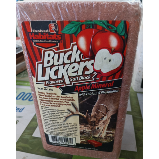 Evolved 30495 Buck Licker Apple Mineral 4lb Block