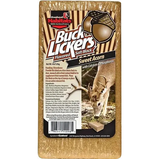 Evolved Habitats Buck Lickers Sweet Acorn Mineral Block