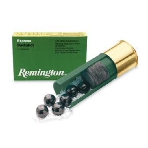 Remington 20280 Express Magnum Shotgun Ammo 12 GA, 3-1/2 in, 00B, 18 Pellets, 1125 fps, 5 Rounds, Boxed