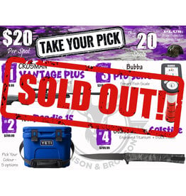 DRAW #1934 - Take Your Pick - Crosman, Yeti, Bubba OR Ocaso!
