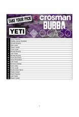 DRAW #1934 - Take Your Pick - Crosman, Yeti, Bubba OR Ocaso!