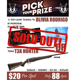 DRAW #1926 - Pick Your Prize - Olivia Rodrigo OR Tikka!