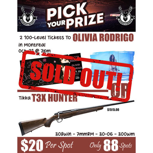 DRAW #1926 - Pick Your Prize - Olivia Rodrigo OR Tikka!