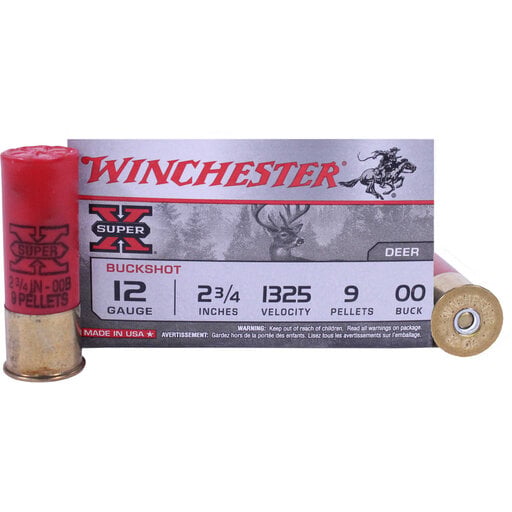 Winchester XB1200 Super-X Shotgun Ammo 12 GA, 2-3/4 in, 00B, 9