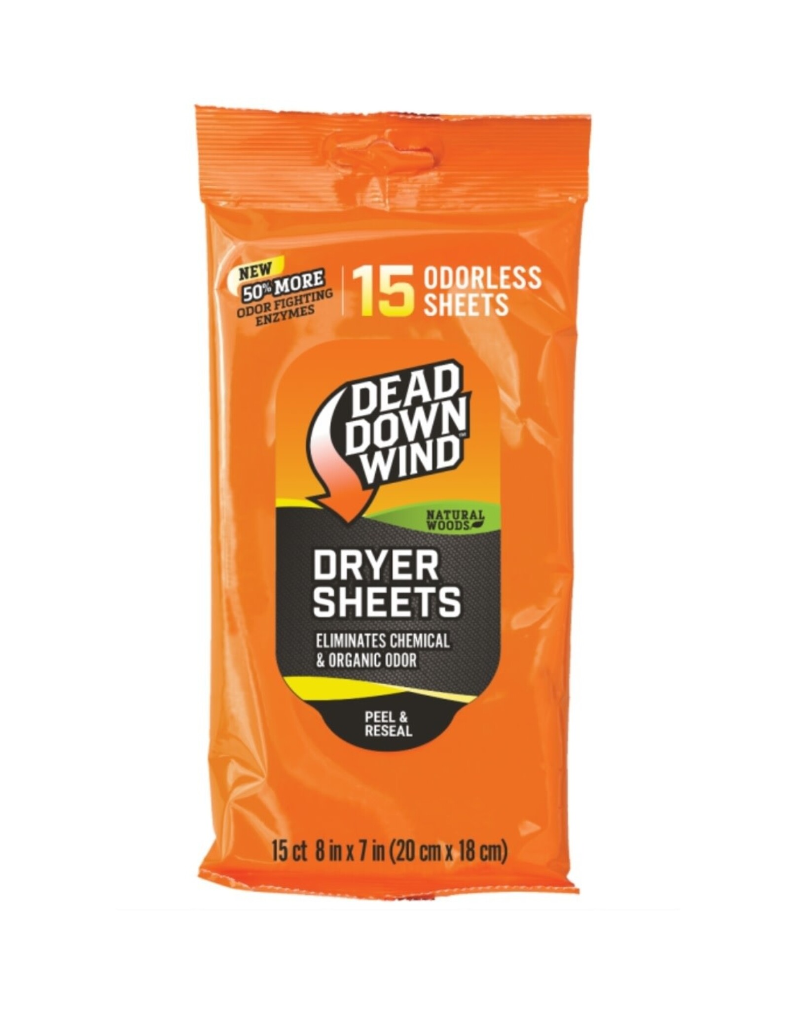 Dead Down Wind DEAD DOWN WIND Natural Woods Dryer Sheets 15 Count
