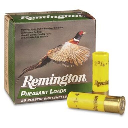 Remington Pheasant Loads Shotshell 20 GA, 2-3/4 in, No. 6, 1oz, 2-3/4 Dr, 1220 fps, 25 Rnd per Box 20060