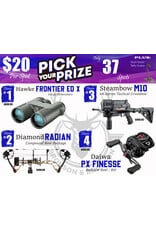 DRAW #1936 - Pick Your Prize - Hawke, Diamond, Steambow OR Daiwa!