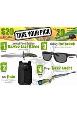 DRAW #1937 - Take Your Pick - Rambo, Yeti, Oakley OR Derya!
