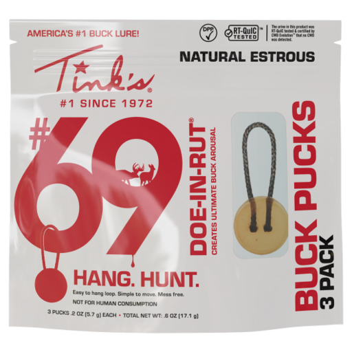 Tink's #69 Buck Pucks - 3 Pack