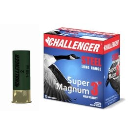 Challenger Challenger Ammo 50170 Super Magnum 5017 Shotshell 12 GA, 3 in, No. BB, 1-1/8 oz, 1550 fps, 25 Rnd per Box