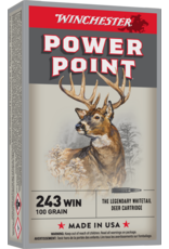 Winchester Winchester X2432 Super-X Rifle Ammo 243 , Power-Point, 100 Grains, 2960 fps, 20, Boxed