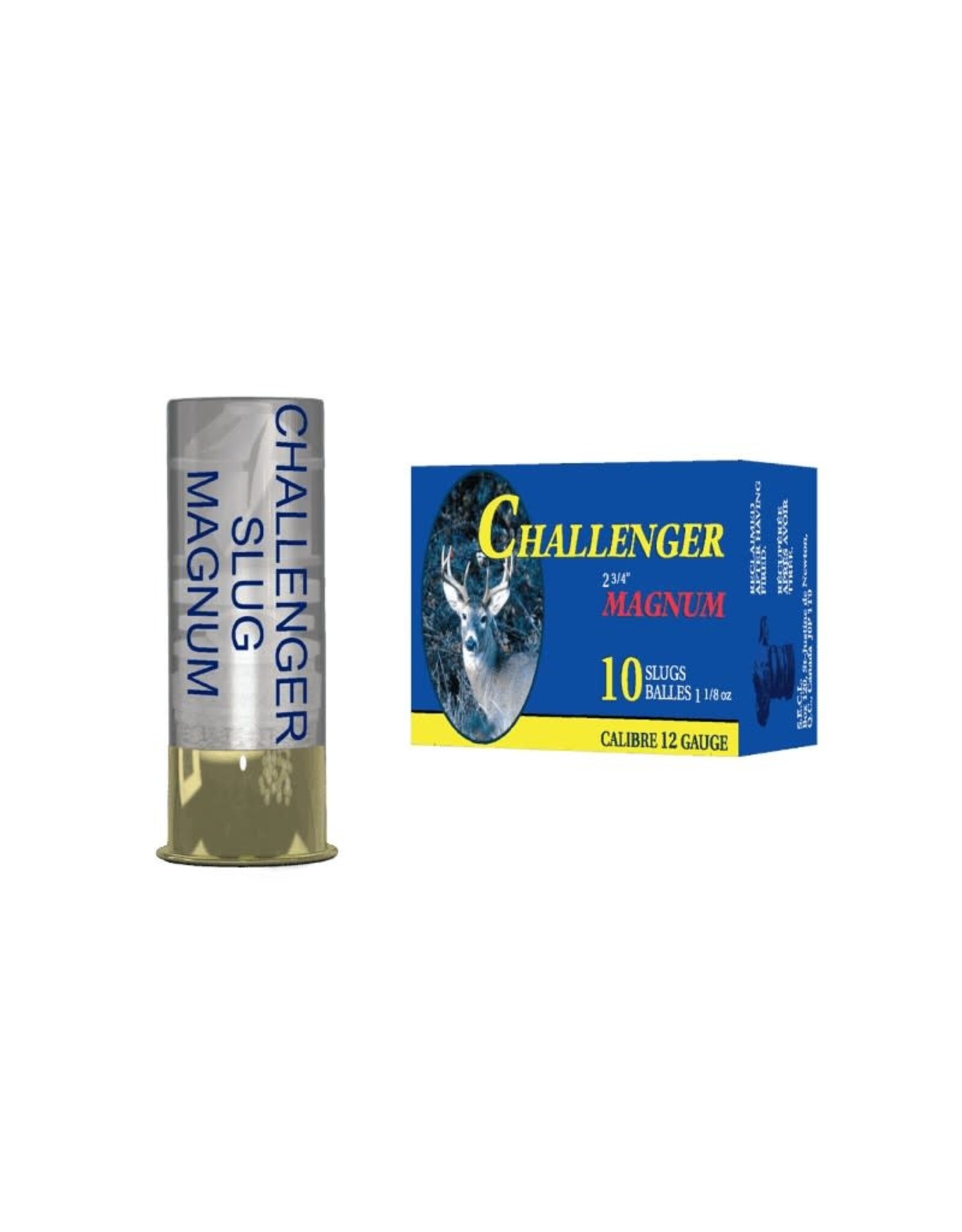 Challenger Challenger Ammo 12Ga 2-3/4" Rifled Slugs 10Rnds