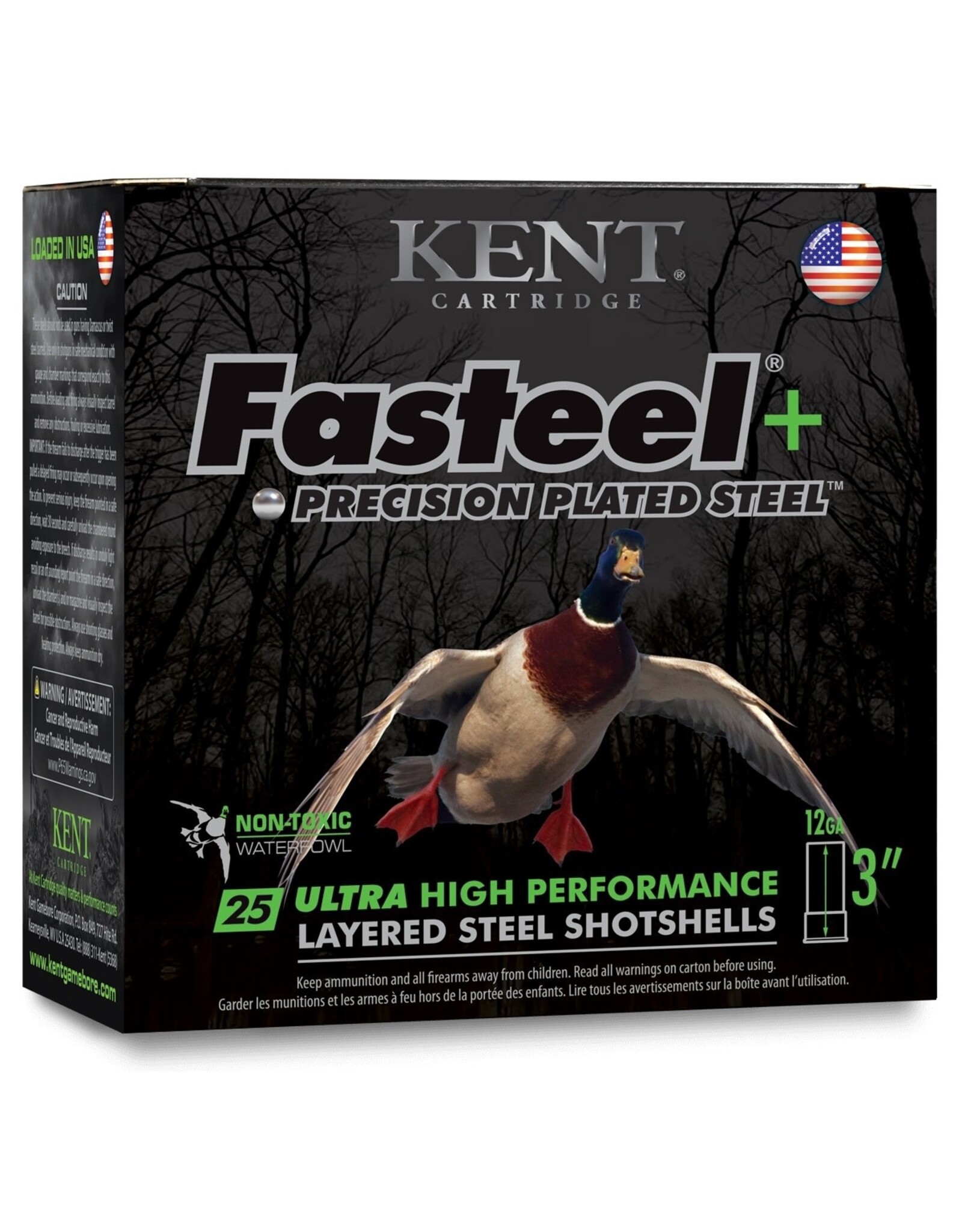 Kent Cartridge Kent Fasteel +2 12GA BB/#2 (3") 1 1/4 25ct