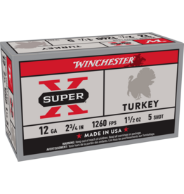 Winchester Winchester 12GA 2.75" 1 1/2oz  #5  1260fps 10rds Magnum Turkey  Load