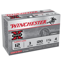Winchester WINCHESTER SUPER X 12 GAUGE 3" #4 1.7/8 OZ TURKEY LOAD
