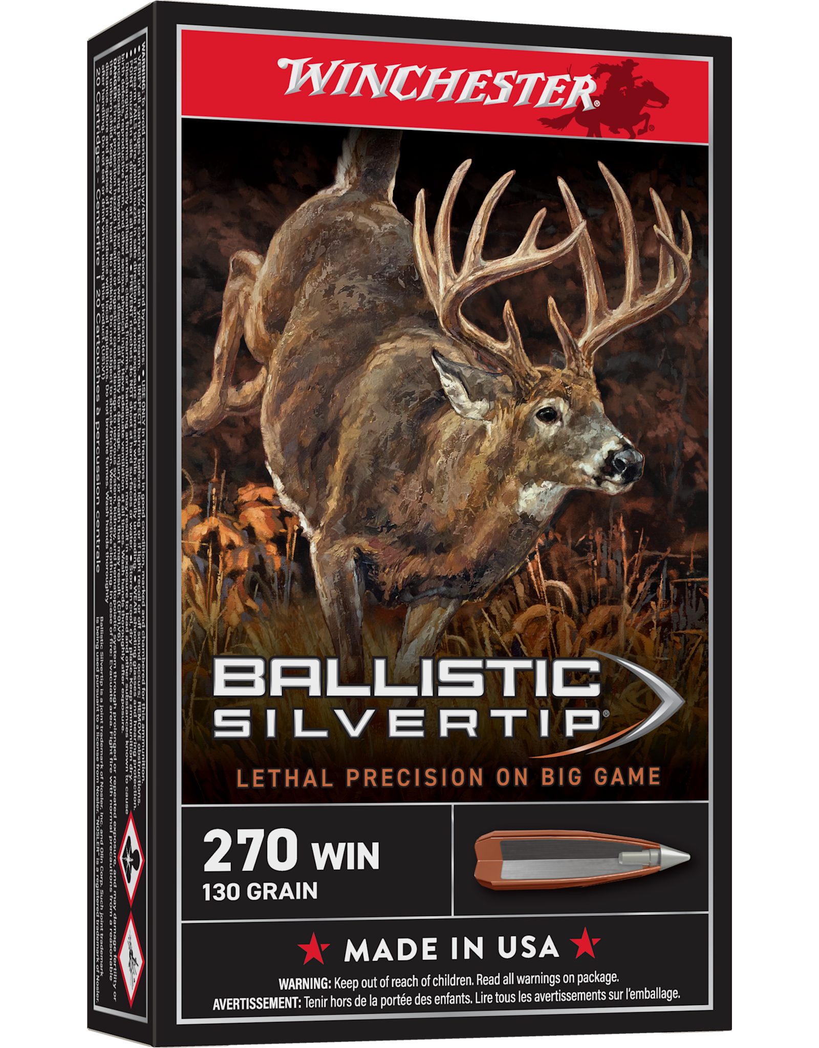 Winchester Winchester Ballistic Silvertip 270WIN 130gr 20rds