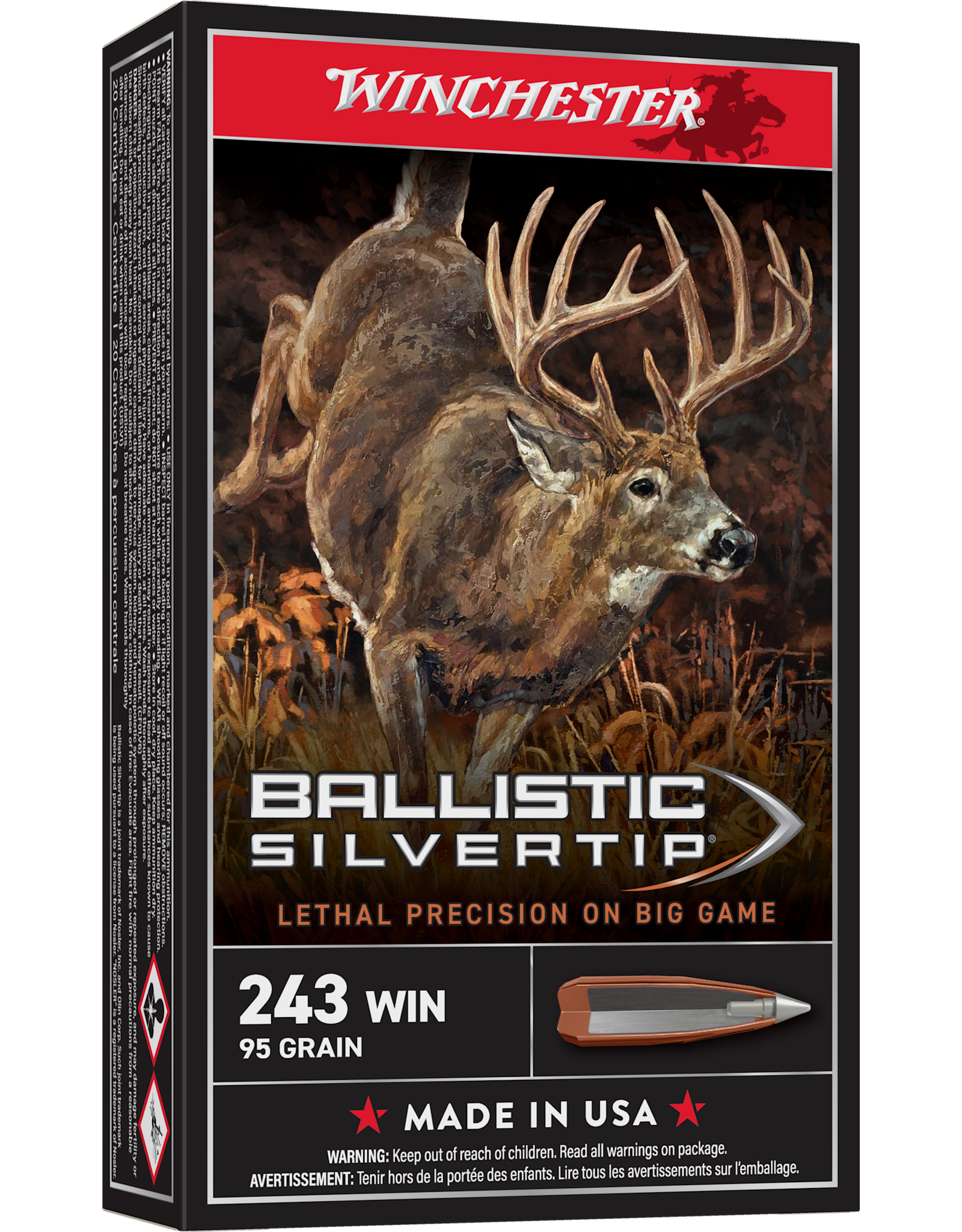 Winchester Winchester Ballistic Silvertip 243WIN 95gr 20rds