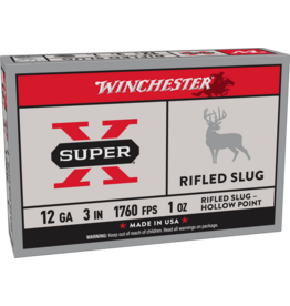 Winchester Winchester X123RS15 Super-X Rifled Slugs 12 GA, 3 in, 1oz, 1760 fps, 5 Rnd per Box