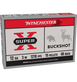 Winchester Winchester Buckshot 12GA 3" 15 pellets 00 Buck 5rds