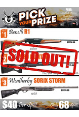 DRAW #1932 - Pick Your Prize - Benelli, Sako OR Weatherby!