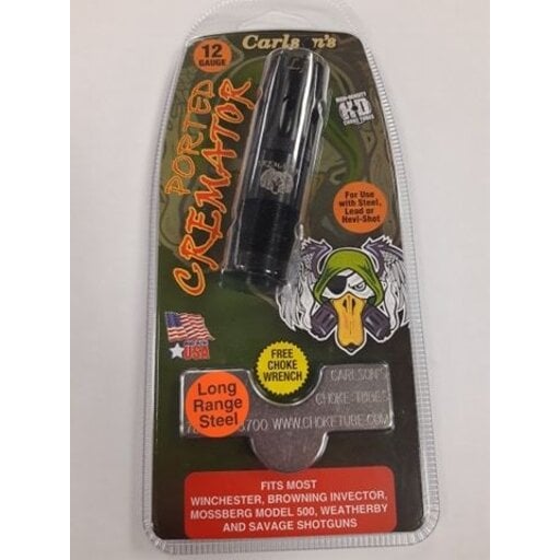 Carlson's Ported Cremator Choke Tube 12GA - Winchester, Browning Invector, Mossberg Model 500, Weatherby & Savage Long