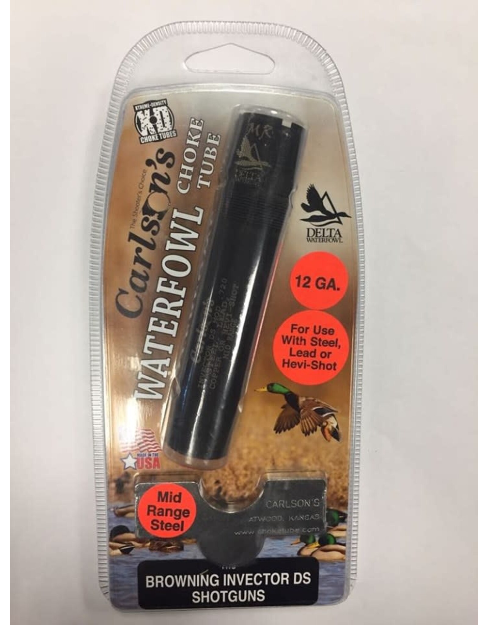Carlson's Choke Tubes Carlson's Browning Invector DS 12GA Mid Range Steel Carlson's Waterfowl Choke Tube 07655