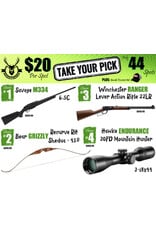 DRAW #1941 - Take Your Pick - Savage, Bear, Winchester OR Hawke!