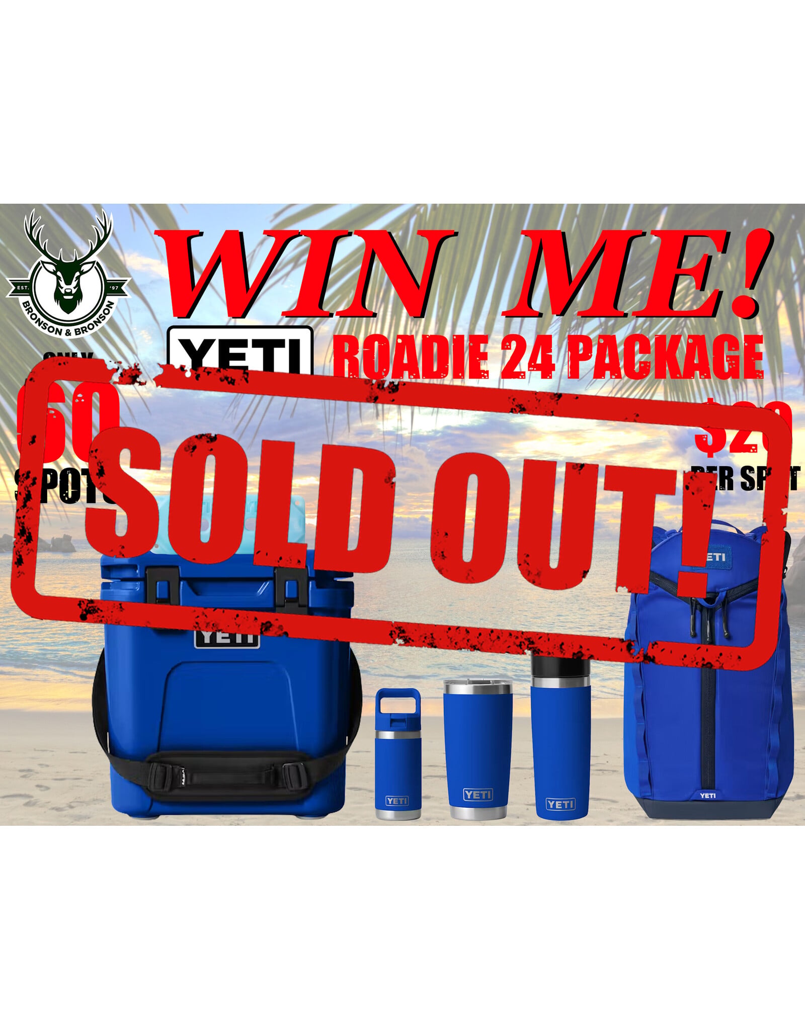 DRAW #1930 - WIN ME - Yeti Roadie 24 Royal Blue Package!