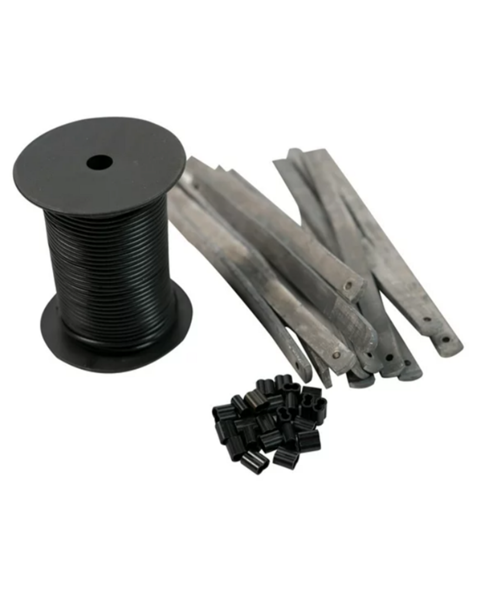 Zink DECOY RIGGING KIT / 200' PVC DECOY LINE / (12) 4 OZ. STRAP WEIGHTS / 24 LINE CRIMPS