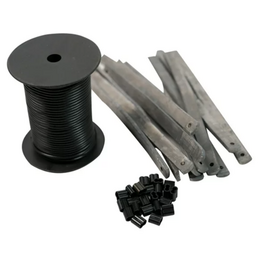 Zink DECOY RIGGING KIT / 200' PVC DECOY LINE / (12) 4 OZ. STRAP WEIGHTS / 24 LINE CRIMPS