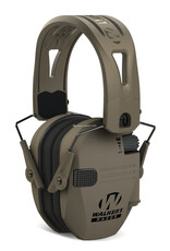 Walkers Walkers GWP-RSEMRH-MFDE Razor Tacti Grip Shooter Folding Electronic Ear Muff w/FDE Rubber Headband 23 NRR w/3.5mm Audio Jack FDE