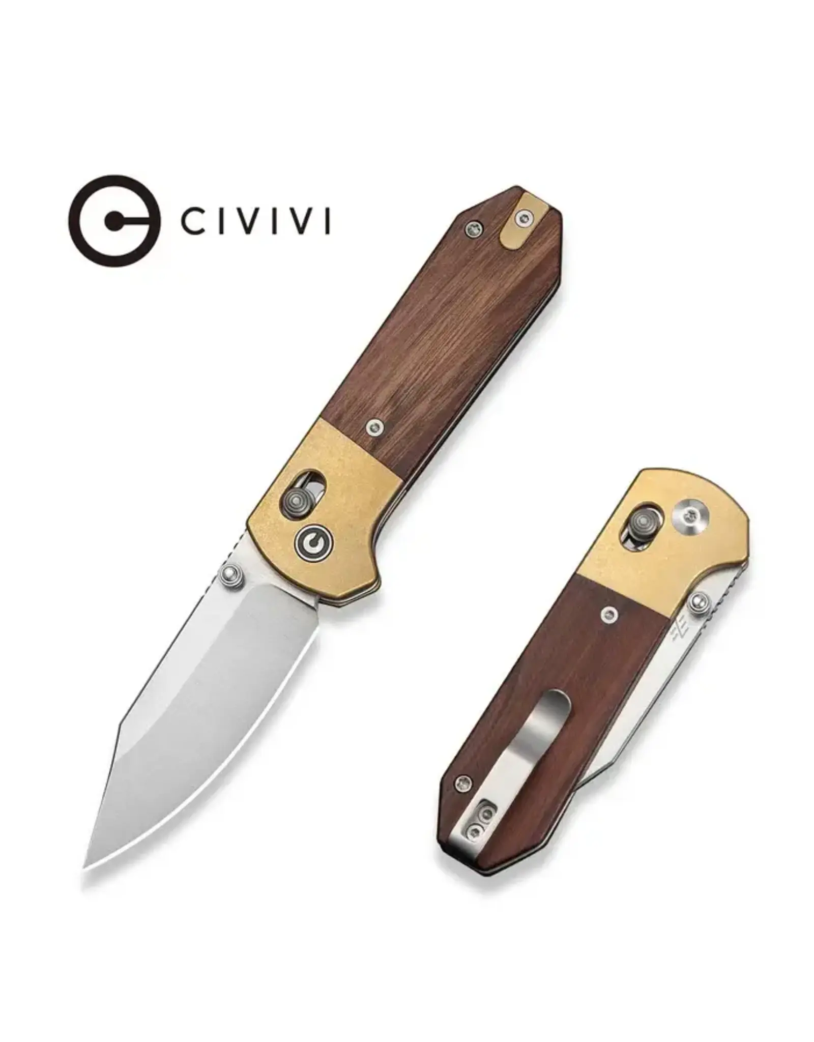 Civivi CIVIVI Yonder Clip Point Thumb Stud & Crossbar Lock
