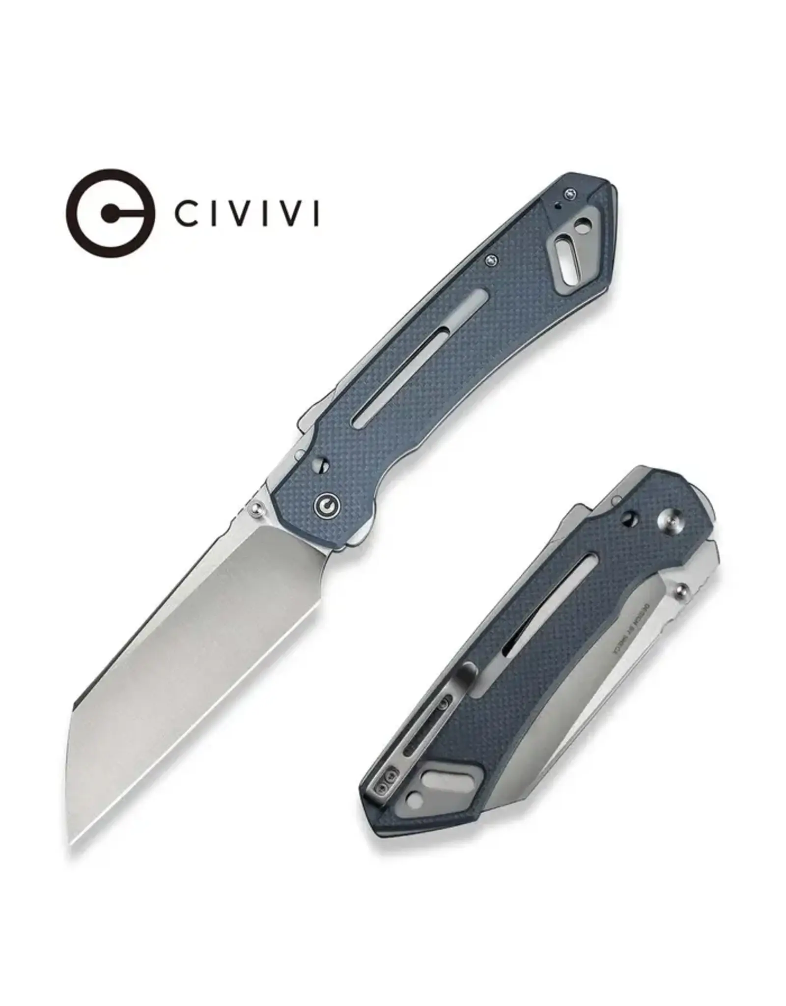 Civivi CIVIVI Buster FG Thumb Stud & Superlock Natural Blue