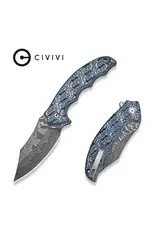 Civivi CIVIVI Pentad Flipper & Thumb Stud Knife Blue / White Vortex Micarta