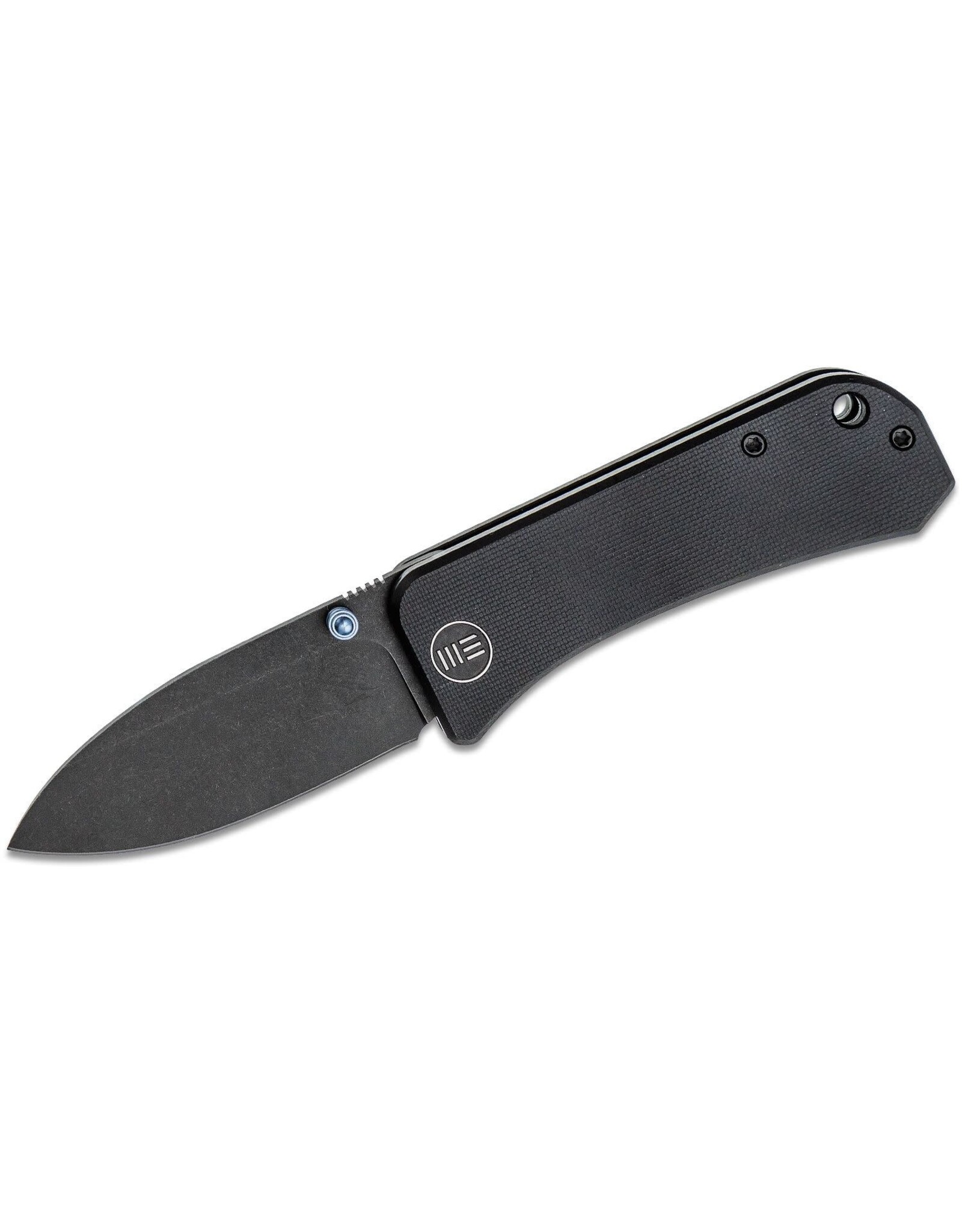 We Knife Co Ltd We Knife Company Ben Petersen Banter Folding Knife 2.9" S35VN Black Stonewashed Spear Point Blade, Black G10 Handles, Liner Lock - 2004B